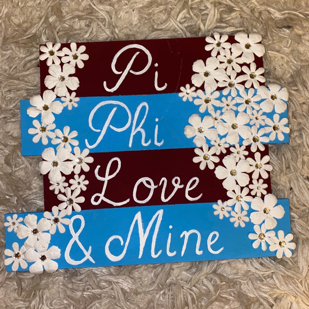 Wooden pi phi canvas